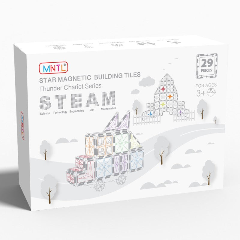 Magnetic tiles Fordon 29-pack